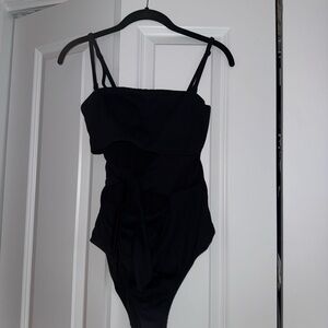Aerie Black One Piece Bodysuit